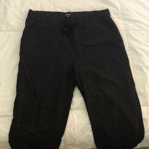 Madewell black drawstring pants